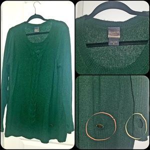 Hunter Green Outlander Sweater